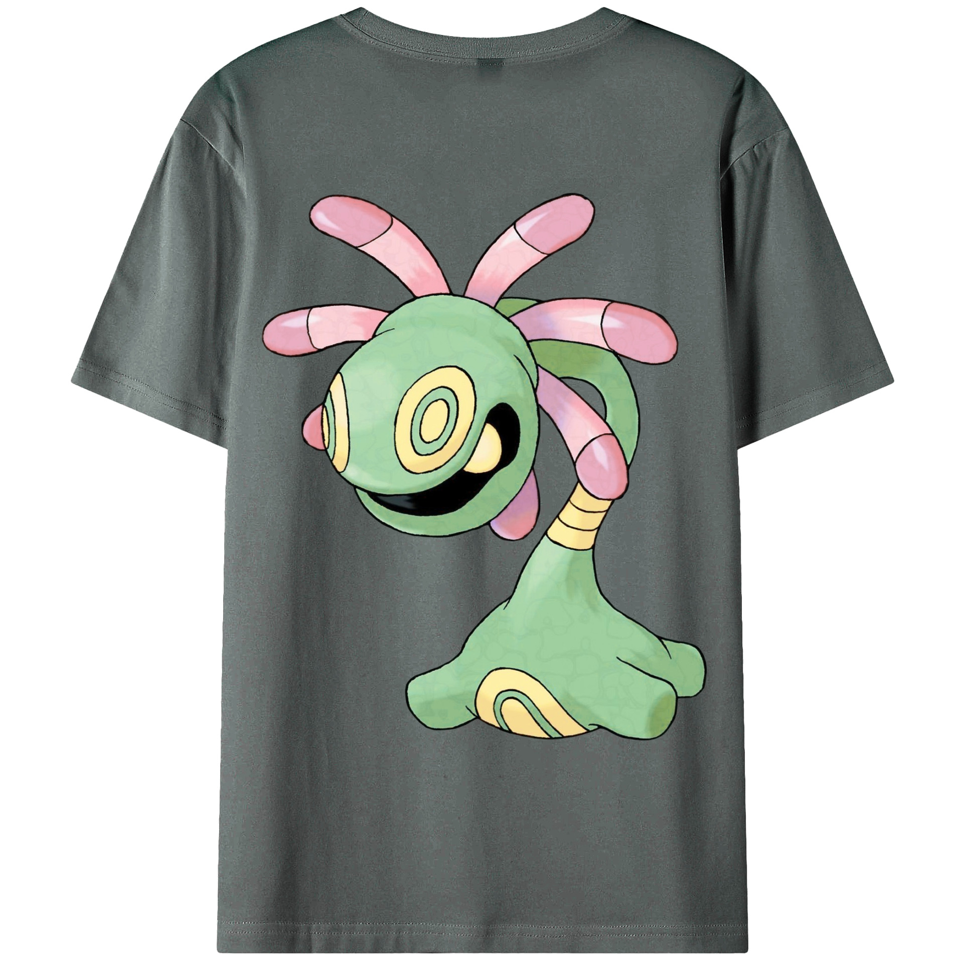 （画像用） ポケットモンスター Pokémon 綿100％ メンズ半袖Tシャツ（バックプリント） 通気性
